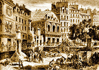 Démolition du boulevard du Temple