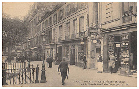 Ancienne photographie du théâtre Déjazet