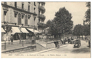 Ancienne photographie du théâtre Déjazet
