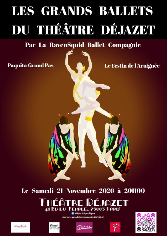 Affiche de BALLETS PAQUITA GRAND PAS & LE FESTIN DE L’ARAIGNÉE