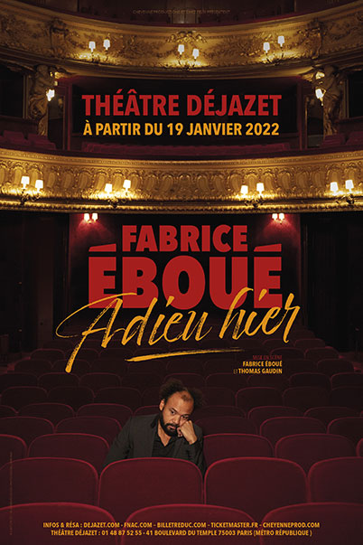 Affiche de FABRICE ÉBOUÉ – ADIEU HIER